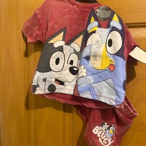 Bluey Character Kids' T-Shirt and Shorts Set
